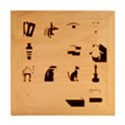 Egypt-travel-items-icons-set-flat-style Wood Photo Frame Cube View2