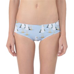 Cute-seagulls-seamless-pattern-light-blue-background Classic Bikini Bottoms by Salman4z