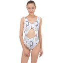 Seamless-pattern-cute-unicorn-cartoon-hand-drawn Center Cut Out Swimsuit View1