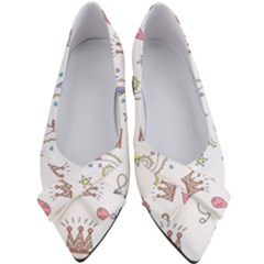 Seamless-pattern-cute-unicorn-cartoon-hand-drawn Women s Bow Heels by Salman4z