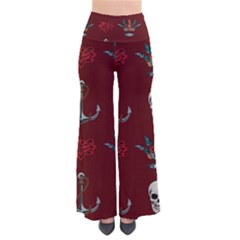 Tattoo-old-school-background-pattern So Vintage Palazzo Pants by Salman4z