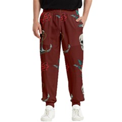 Tattoo-old-school-background-pattern Men s Elastic Waist Pants by Salman4z