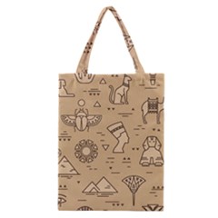 Egyptian-seamless-pattern-symbols-landmarks-signs-egypt Classic Tote Bag by Salman4z