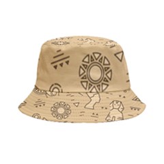 Egyptian-seamless-pattern-symbols-landmarks-signs-egypt Inside Out Bucket Hat by Salman4z