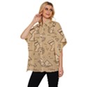 Egyptian-seamless-pattern-symbols-landmarks-signs-egypt Women s Batwing Button Up Shirt View2