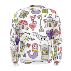 Fantasy-things-doodle-style-vector-illustration Men s Sweatshirt by Salman4z