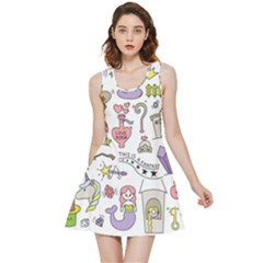 Fantasy-things-doodle-style-vector-illustration Inside Out Reversible Sleeveless Dress by Salman4z