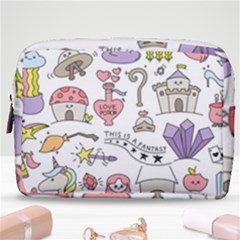 Fantasy-things-doodle-style-vector-illustration Make Up Pouch (medium) by Salman4z