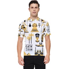 Egypt-symbols-decorative-icons-set Men s Short Sleeve Rash Guard by Salman4z