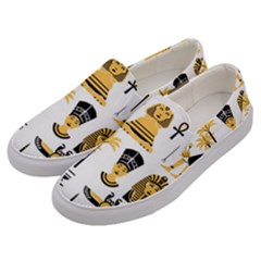 Egypt-symbols-decorative-icons-set Men s Canvas Slip Ons by Salman4z