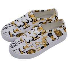 Egypt-symbols-decorative-icons-set Kids  Classic Low Top Sneakers by Salman4z