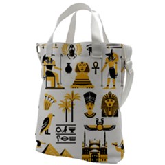 Egypt-symbols-decorative-icons-set Canvas Messenger Bag by Salman4z