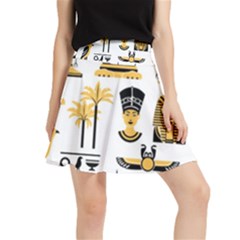 Egypt-symbols-decorative-icons-set Waistband Skirt by Salman4z