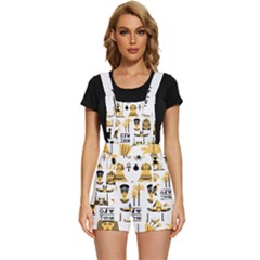 Egypt-symbols-decorative-icons-set Short Overalls by Salman4z