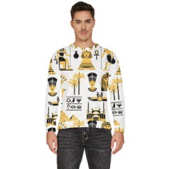 Egypt-symbols-decorative-icons-set Men s Fleece Sweatshirt by Salman4z