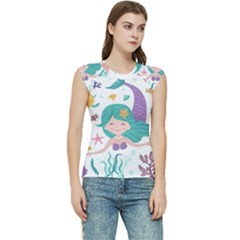 Set-cute-mermaid-seaweeds-marine-inhabitants Women s Raglan Cap Sleeve Tee by Salman4z