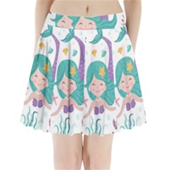 Set-cute-mermaid-seaweeds-marine-inhabitants Pleated Mini Skirt by Salman4z