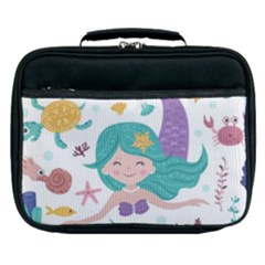 Set-cute-mermaid-seaweeds-marine-inhabitants Lunch Bag by Salman4z