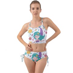 Set-cute-mermaid-seaweeds-marine-inhabitants Mini Tank Bikini Set by Salman4z