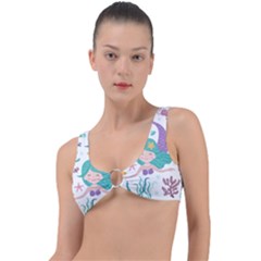 Set-cute-mermaid-seaweeds-marine-inhabitants Ring Detail Bikini Top by Salman4z