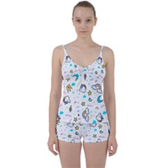 Unicorns-rainbows-seamless-pattern Tie Front Two Piece Tankini by Salman4z