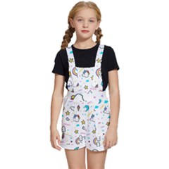 Unicorns-rainbows-seamless-pattern Kids  Short Overalls by Salman4z