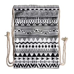 Boho-style-pattern Drawstring Bag (large) by Salman4z