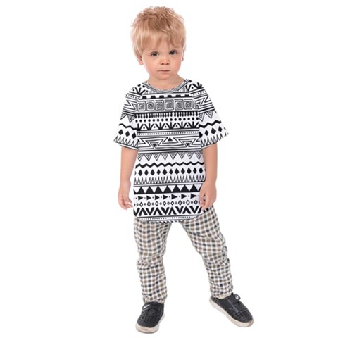 Boho-style-pattern Kids  Raglan Tee by Salman4z