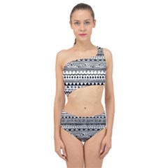 Boho-style-pattern Spliced Up Two Piece Swimsuit by Salman4z