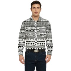 Boho-style-pattern Men s Long Sleeve Pocket Shirt  by Salman4z