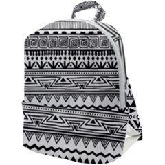 Boho-style-pattern Zip Up Backpack by Salman4z