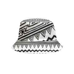 Boho-style-pattern Inside Out Bucket Hat (kids) by Salman4z