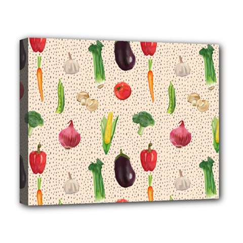 Vegetables Deluxe Canvas 20  X 16  (stretched) by SychEva