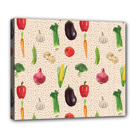 Vegetables Deluxe Canvas 24  X 20  (stretched) by SychEva