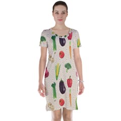 Vegetables Short Sleeve Nightdress by SychEva