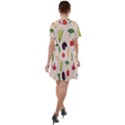 Vegetables Short Sleeve Shoulder Cut Out Dress  View2