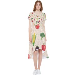 Vegetables High Low Boho Dress by SychEva