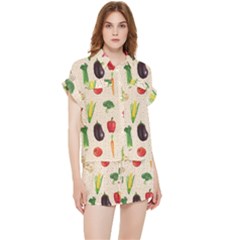 Vegetables Chiffon Lounge Set by SychEva