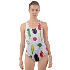 Vegetable Cut-out Back One Piece Swimsuit by SychEva