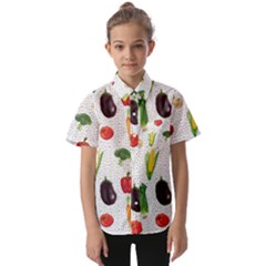 Vegetable Kids  Short Sleeve Shirt by SychEva