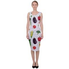 Vegetable Sleeveless Pencil Dress by SychEva