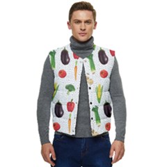 Vegetable Men s Short Button Up Puffer Vest	