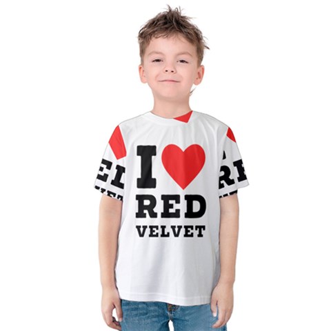 I Love Red Velvet Kids  Cotton Tee by ilovewhateva