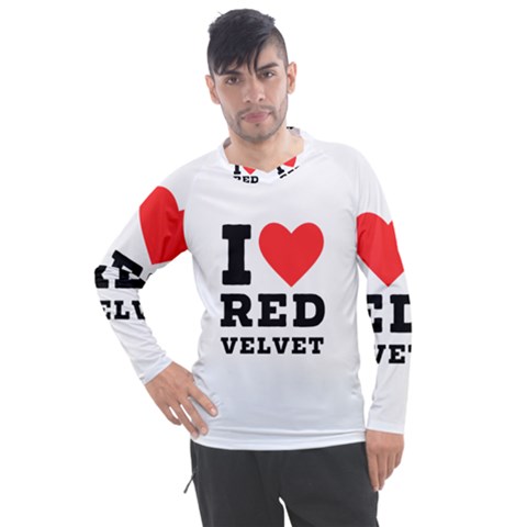 I Love Red Velvet Men s Pique Long Sleeve Tee by ilovewhateva