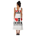 I love red velvet Sleeveless Cross Front Cocktail Midi Chiffon Dress View4