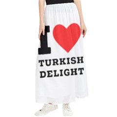 I Love Turkish Delight Maxi Chiffon Skirt by ilovewhateva