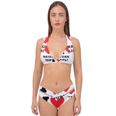 I Love Turkish Delight Double Strap Halter Bikini Set by ilovewhateva