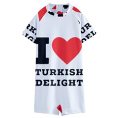 I Love Turkish Delight Kids  Boyleg Half Suit Swimwear by ilovewhateva