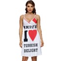 I love Turkish delight V-Neck Pocket Summer Dress  View1