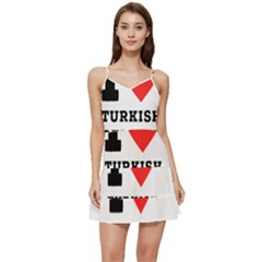 I Love Turkish Delight Short Frill Dress by ilovewhateva